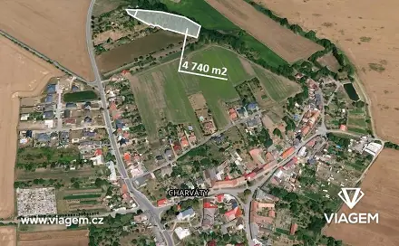 Prodej lesa 596 m², Charváty, okres Olomouc