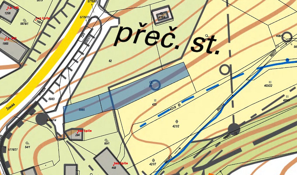 Prodej stavebního pozemku 200 m², Kralovice – náhled fotky 3