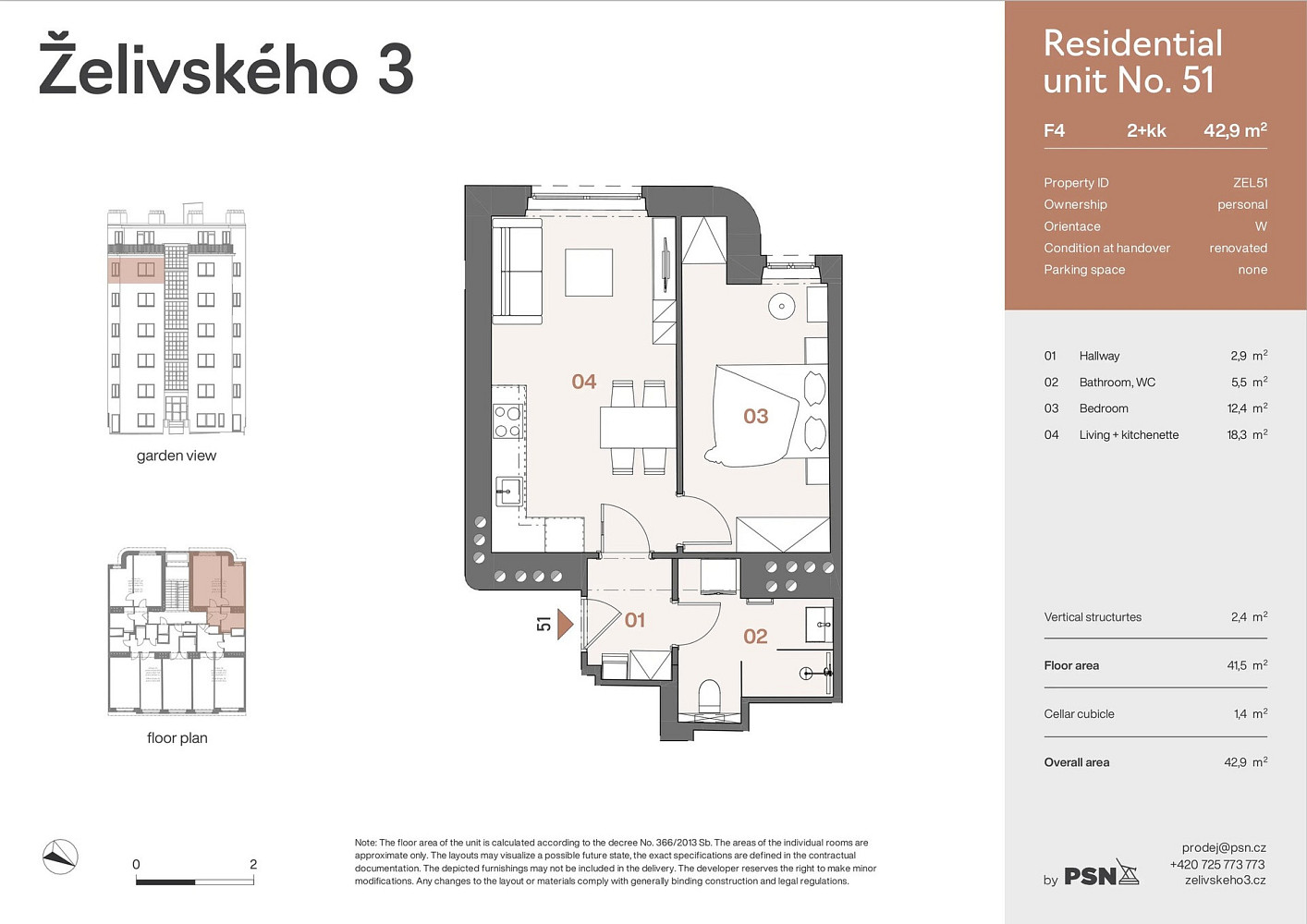 Prodej bytu 2+kk 39 m² — photo 3