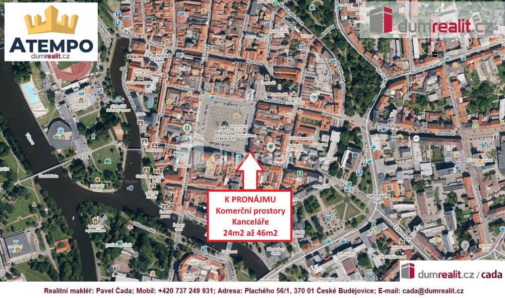 Pronájem kanceláře 24 m², České Budějovice – náhled fotky 3