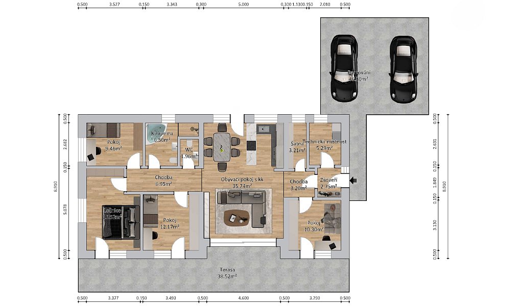 Prodej domu 113 m² s pozemkem 1 001 m², Neveklov – náhled fotky 26