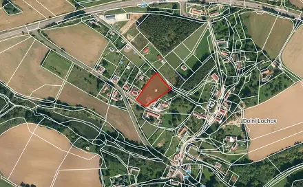 Prodej stavebního pozemku 3 341 m², Dolní Lochov, okres Jičín