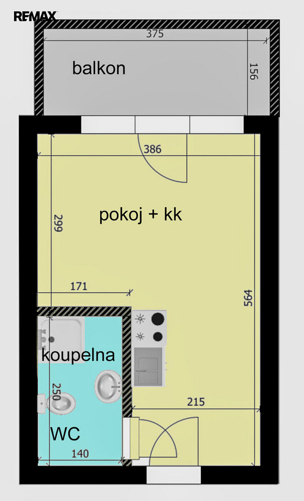 Pronájem bytu 1+kk 22 m² – fotografie 4