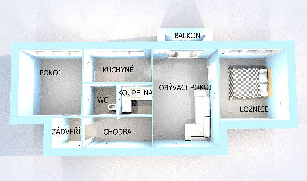 Prodej bytu 3+1 65 m², Dačice – náhled fotky 17