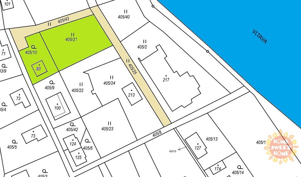 Prodej stavebního pozemku 816 m², Kamýk nad Vltavou – náhled fotky 2