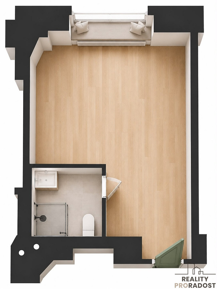 Prodej bytu 1+kk 25 m² – fotografie 3