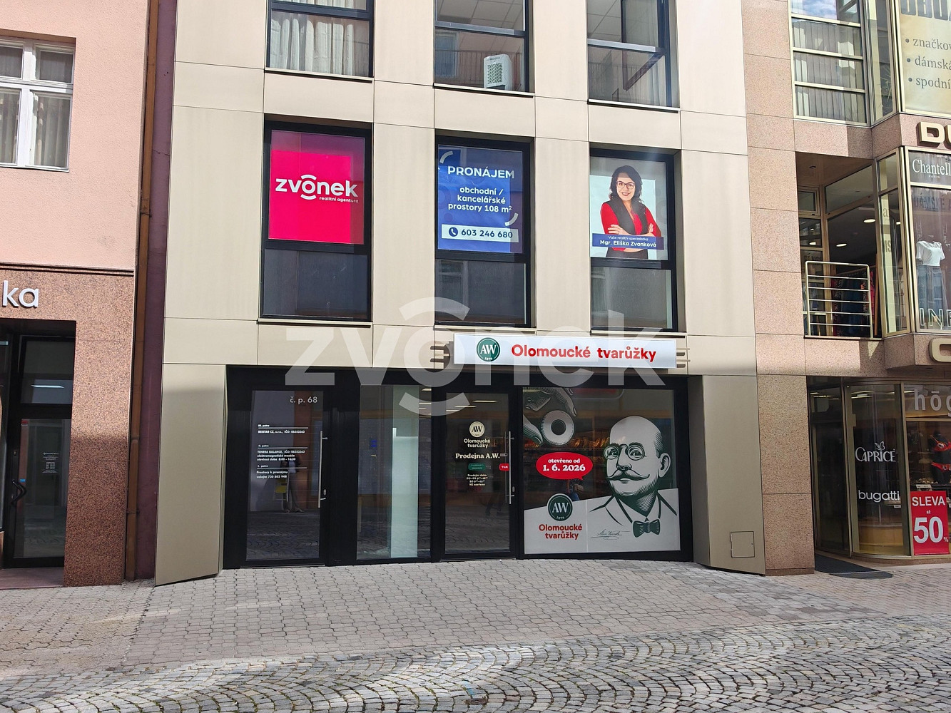 Pronájem obchodních prostor 107 m²