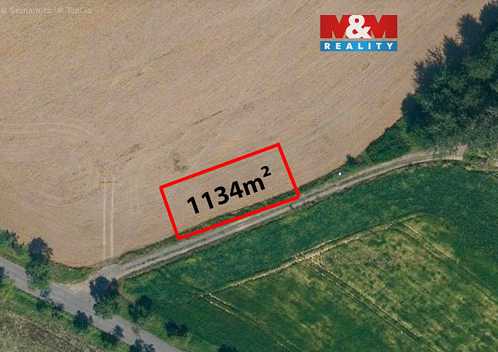 Prodej pole 1 134 m²