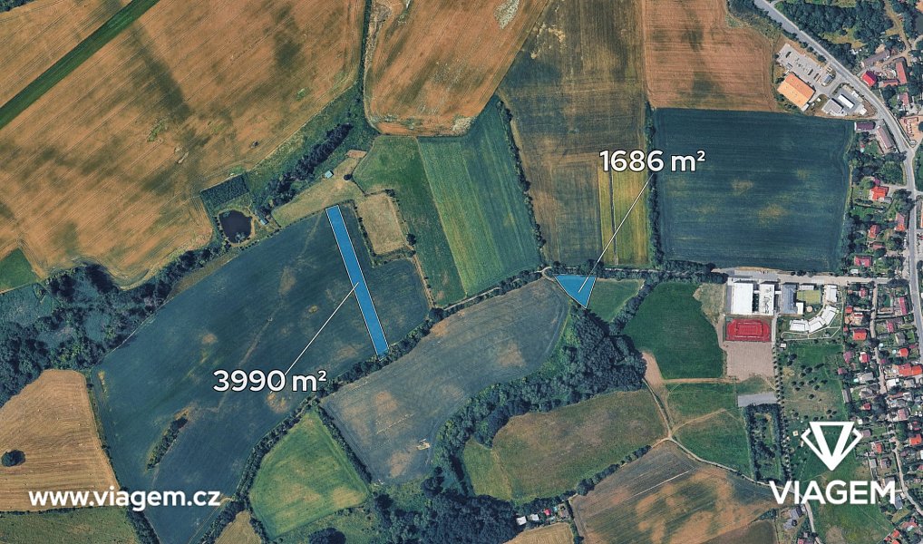 Prodej pole 379 m², Kostelec u Křížků – náhled fotky 2
