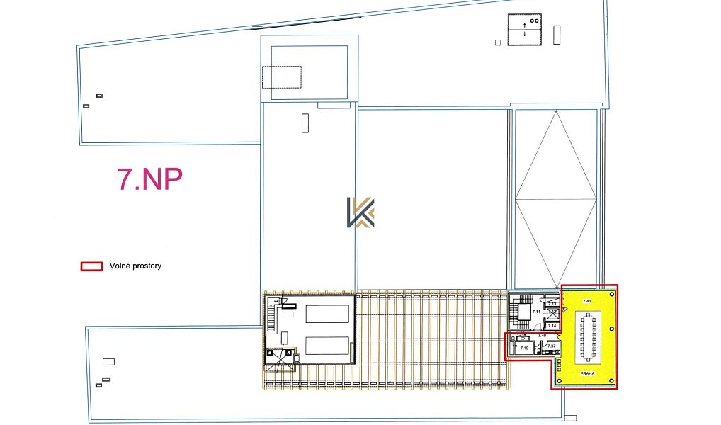Pronájem kanceláře 589 m², Praha – náhled fotky 8