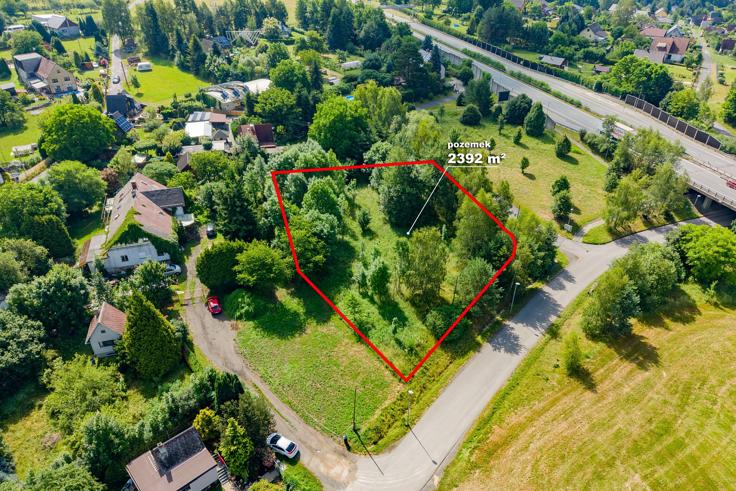 Prodej stavebního pozemku 2 392 m² - Widok 6