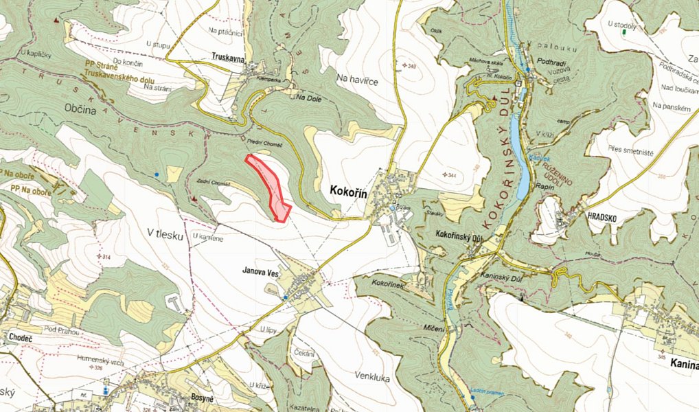 Prodej pole 51 372 m², Kokořín – náhled fotky 2