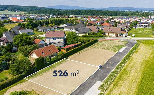 Prodej stavebního pozemku 526 m², Komenského, Roudné, okres České Budějovice