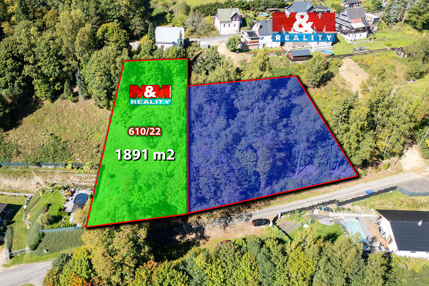 Prodej stavebního pozemku 1 891 m²