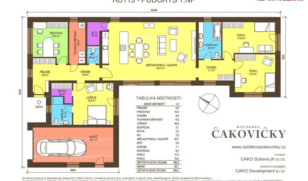 Prodej domu 194 m² s pozemkem 851 m², Čakovičky – náhled fotky 3