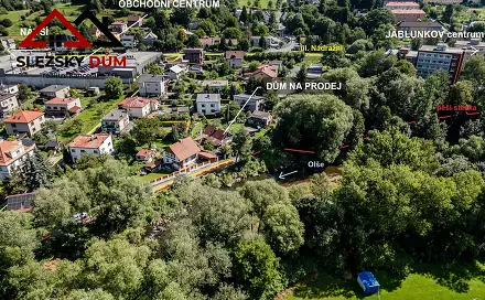 Prodej domu 72 m² s pozemkem 281 m², Nádražní, Jablunkov, okres Frýdek-Místek
