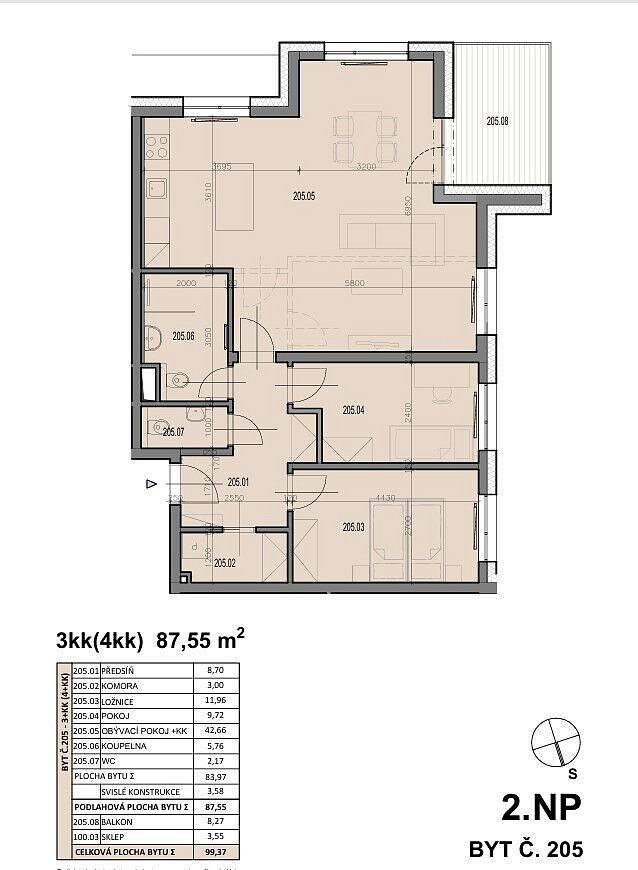 Prodej bytu 3+kk 88 m² – fotografie 5