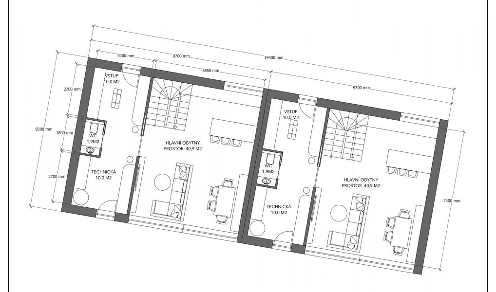 Prodej stavebního pozemku 2 200 m², Velký Osek – náhled fotky 5