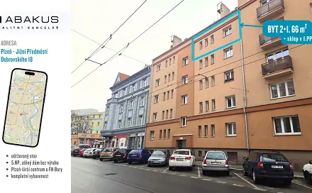 Prodej bytu 2+1 66 m², Dobrovského, Plzeň - Jižní Předměstí