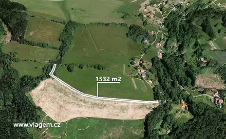 Prodej pole 574 m², Roprachtice, okres Semily