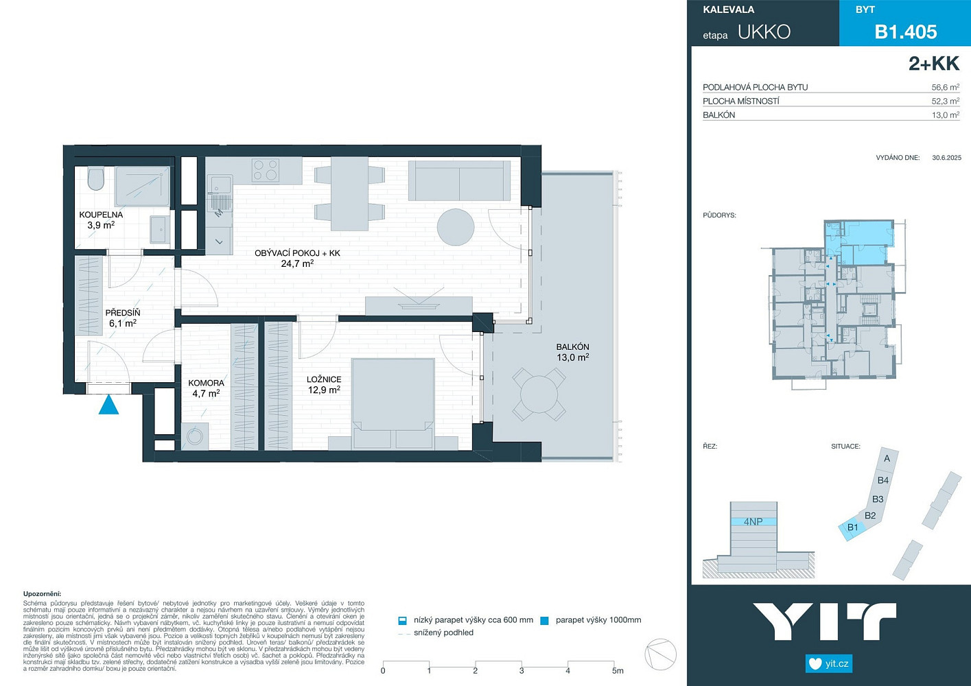 Prodej bytu 2+kk 52 m² – fotografie 2