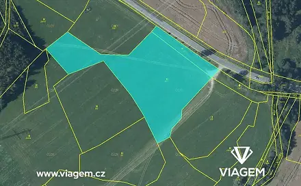 Prodej pole 2 335 m², Vítanov, okres Chrudim