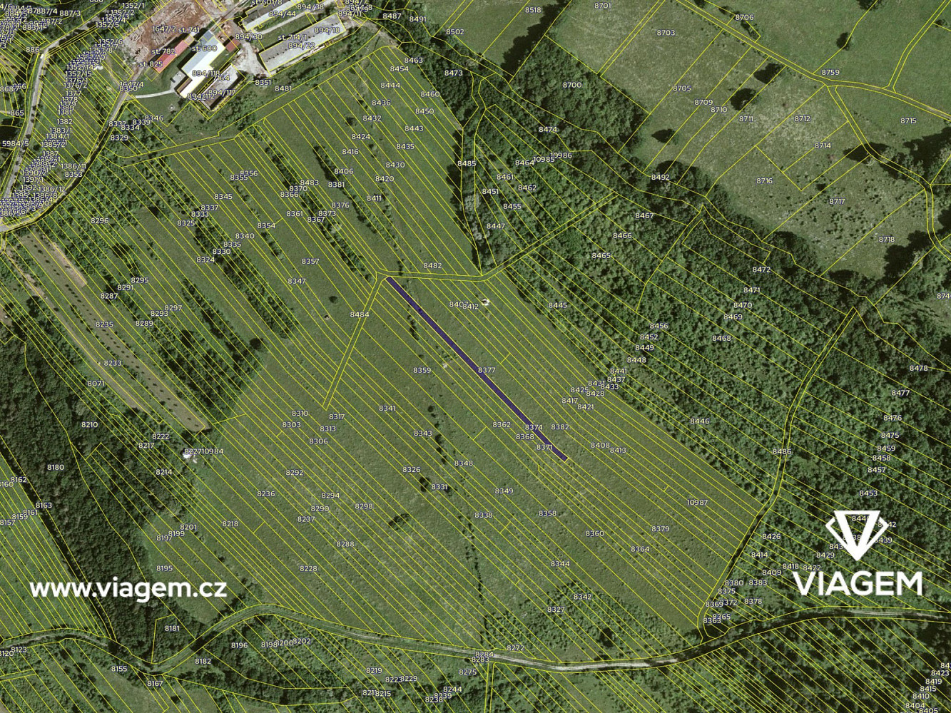 Pole 1 240 m², Podíl 50 % o výměře 620 m² – pohled 4