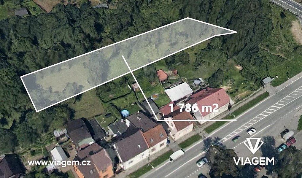 Prodej stavebního pozemku 893 m², Vsetín – náhled fotky 2