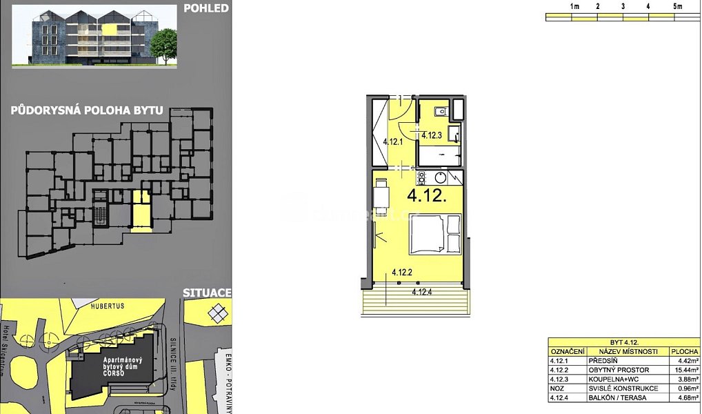 Prodej bytu 1+kk 24 m², Harrachov – náhled fotky 6