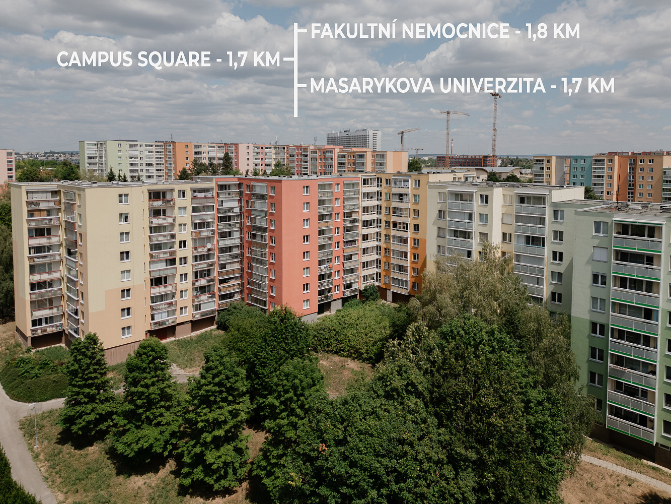 Prodej bytu 2+kk 44 m² – pohled 2