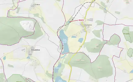 Dražba lesa 1 734 m², Droužetice
