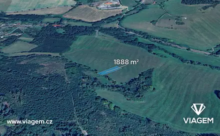 Prodej pole 472 m², Chlumy, okres Plzeň-Jih