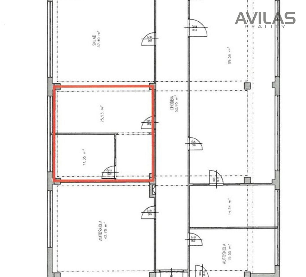 Pronájem kanceláře 37 m² – fotografie 5