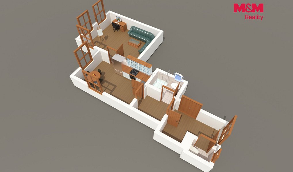 Prodej bytu 2+kk 61 m², Praha – náhled fotky 3