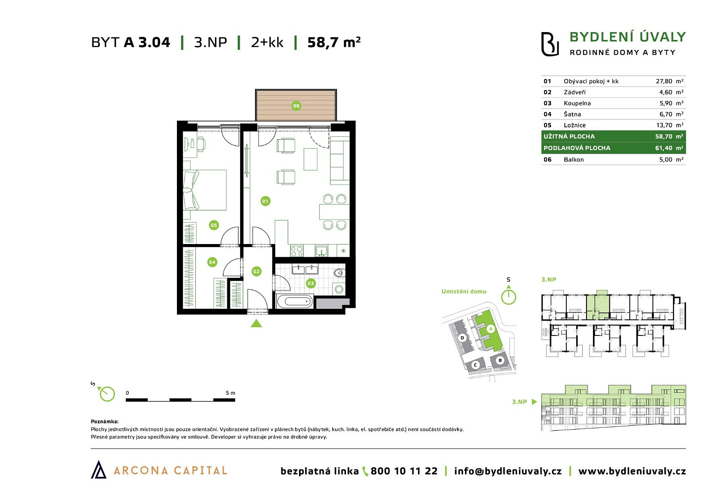 Prodej bytu 2+kk 61 m² — photo 2