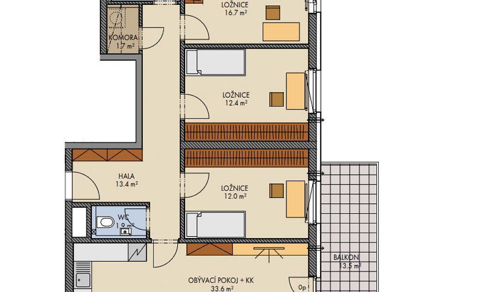 Prodej bytu 4+kk 103 m², Praha – náhled fotky 2