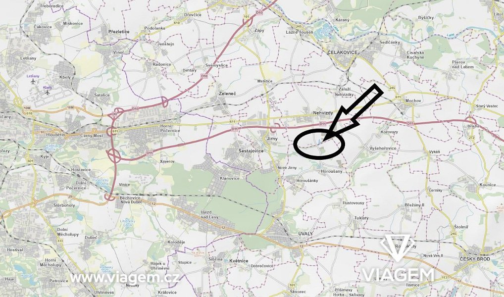 Prodej pole 1 848 m², Nehvizdy – náhled fotky 3