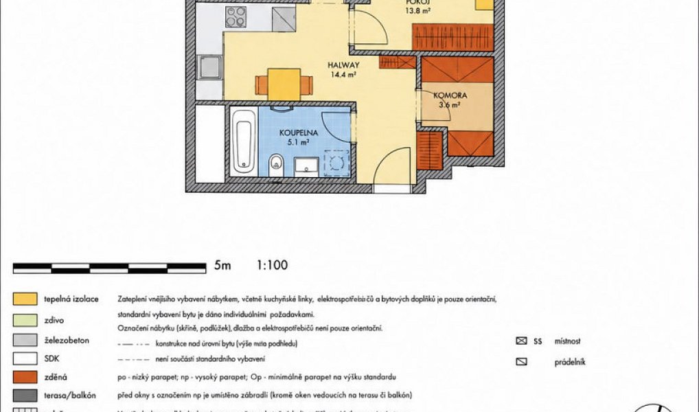 Prodej bytu 2+1 53 m², Praha – náhled fotky 2