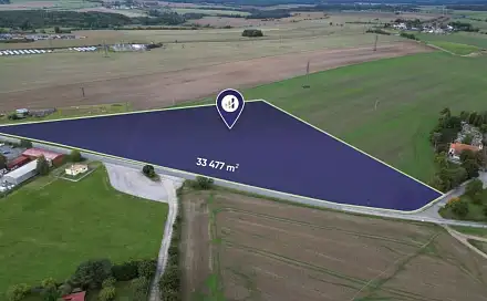 Prodej komerčního pozemku 33 477 m², Bechyně, okres Tábor