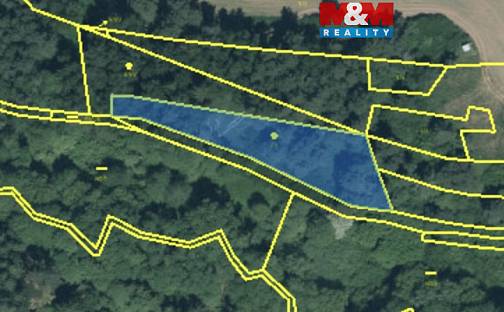 Prodej lesa 1 547 m², Jesenice - Podbořánky, okres Rakovník
