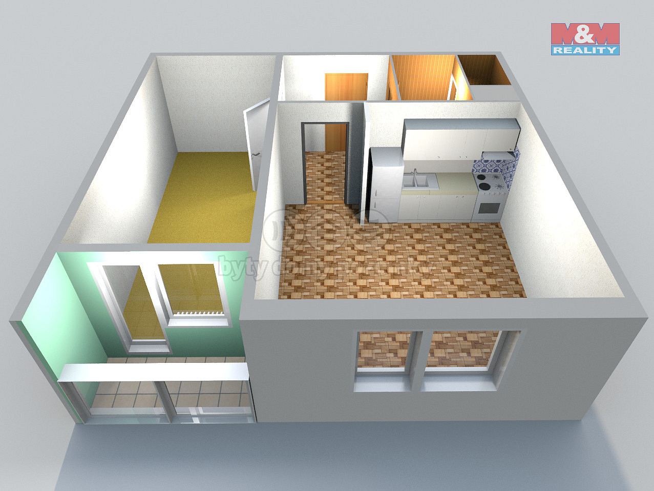 Pronájem bytu 1+1 40 m² – fotografie 2