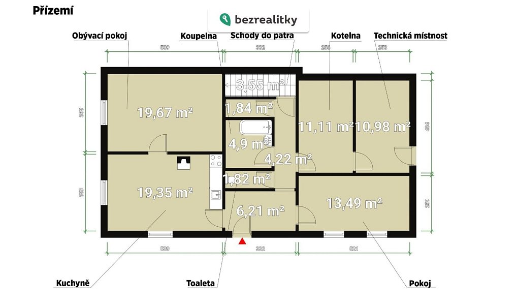Prodej domu 208 m² s pozemkem 2 330 m², Lesná – náhled fotky 19