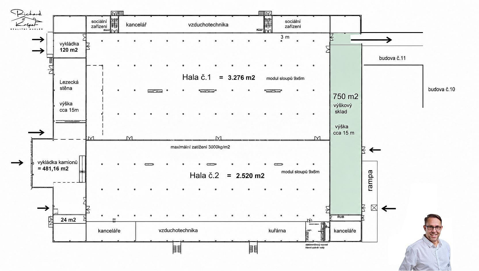 Pronájem skladovacích prostor 750 m² – fotografie 5