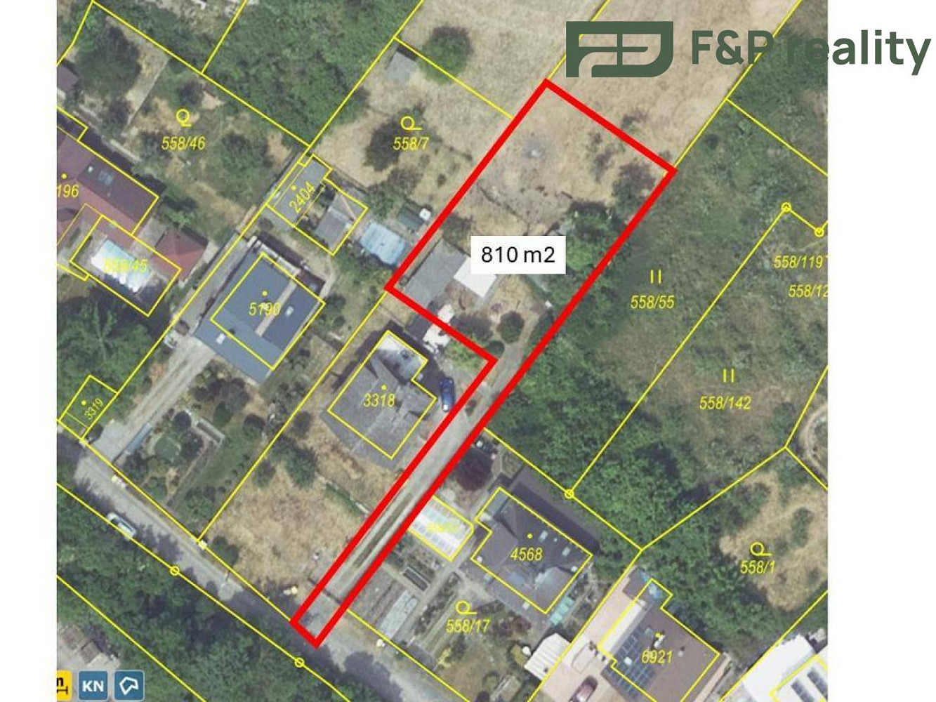 Prodej stavebního pozemku 810 m²