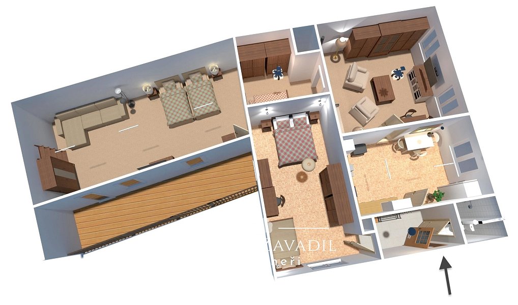 Prodej chaty/chalupy 140 m² s pozemkem 796 m², Dolní Cerekev – náhled fotky 17