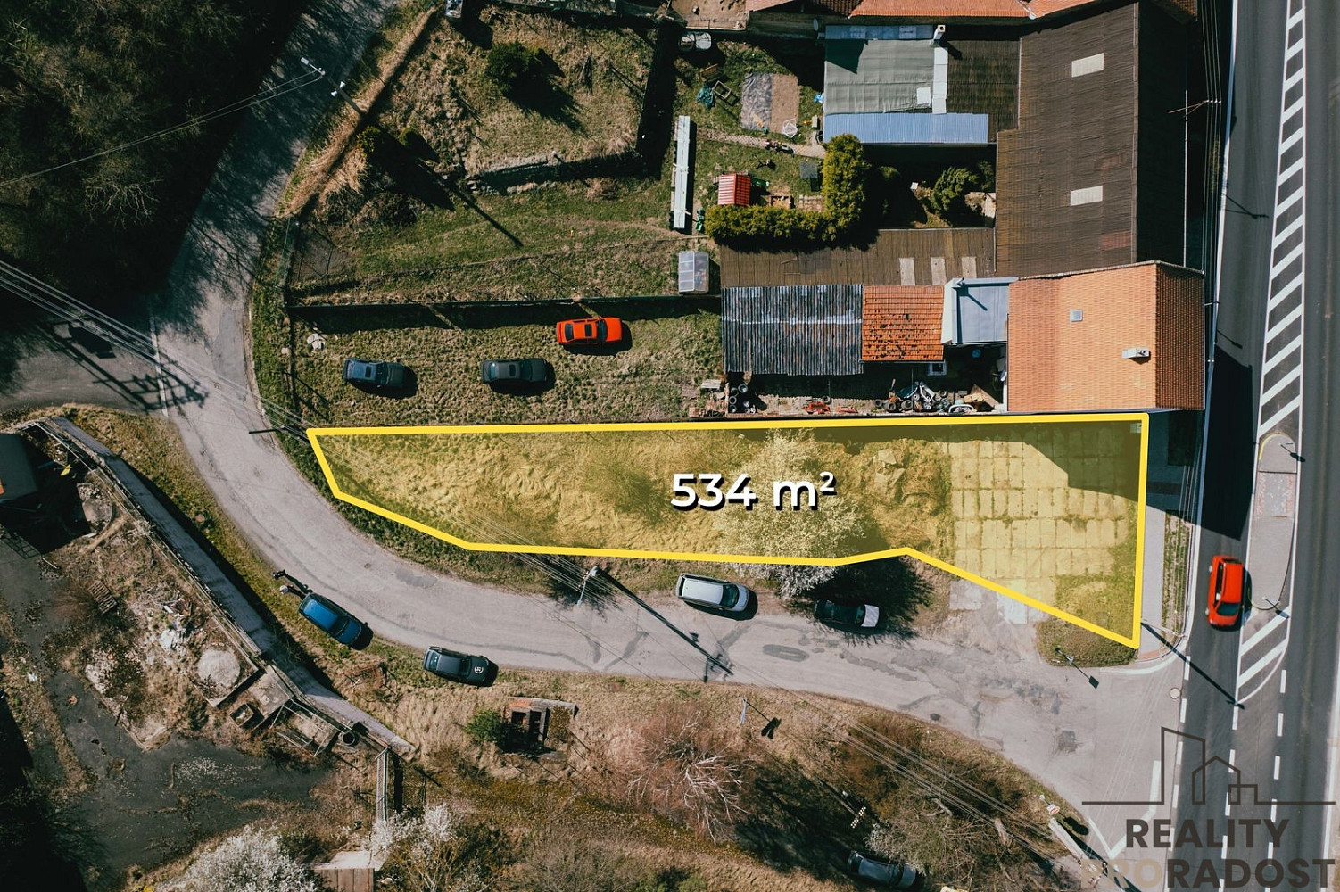 Prodej stavebního pozemku 534 m² – pohled 4