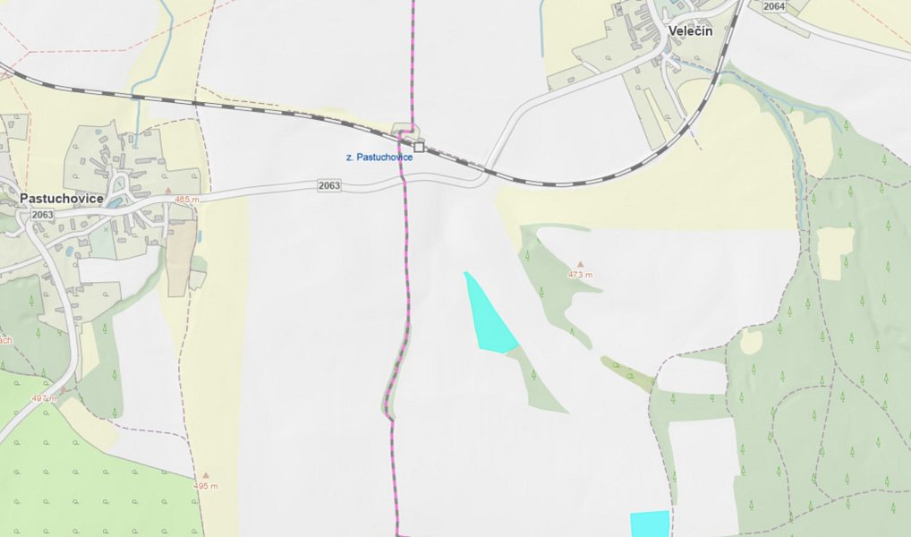 Prodej pole 21 466 m², Velečín – náhled fotky 3