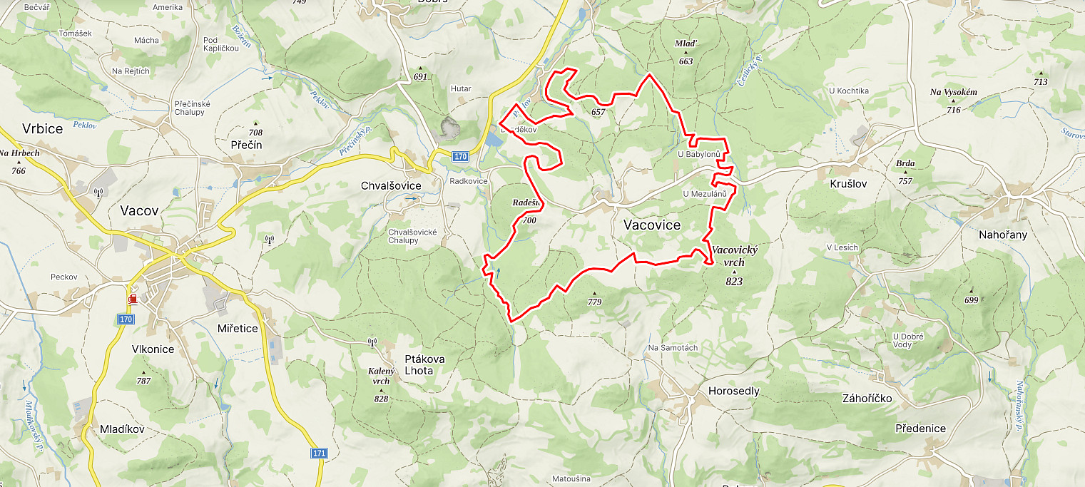 Prodej lesa 37 567 m²