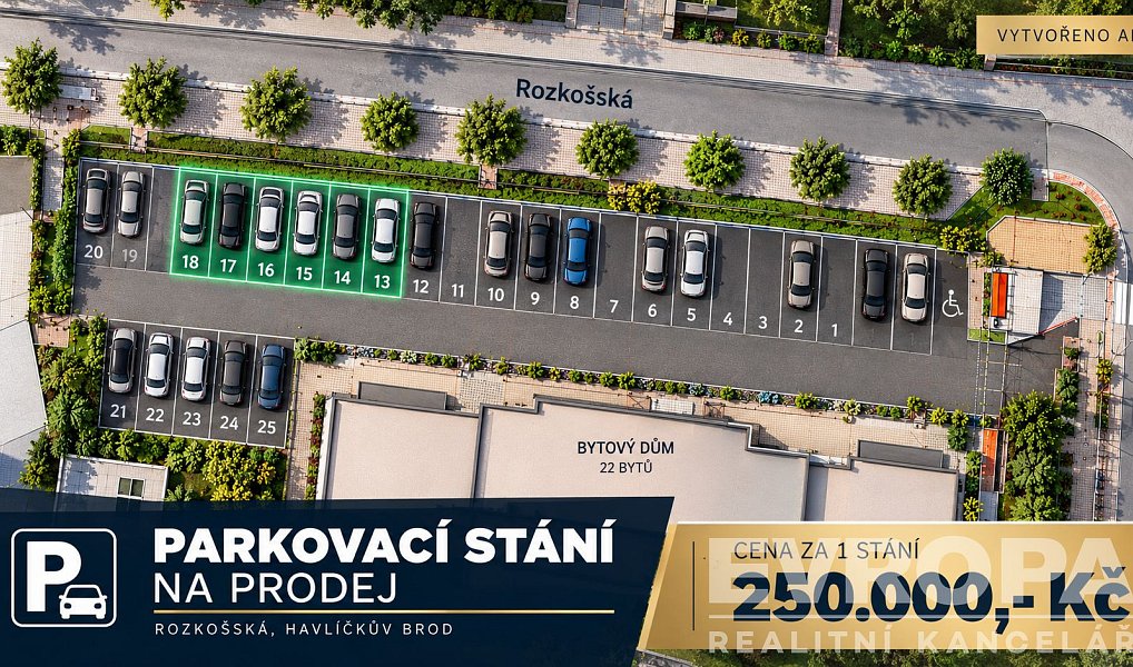 Prodej pozemku, 13 m², Havlíčkův Brod