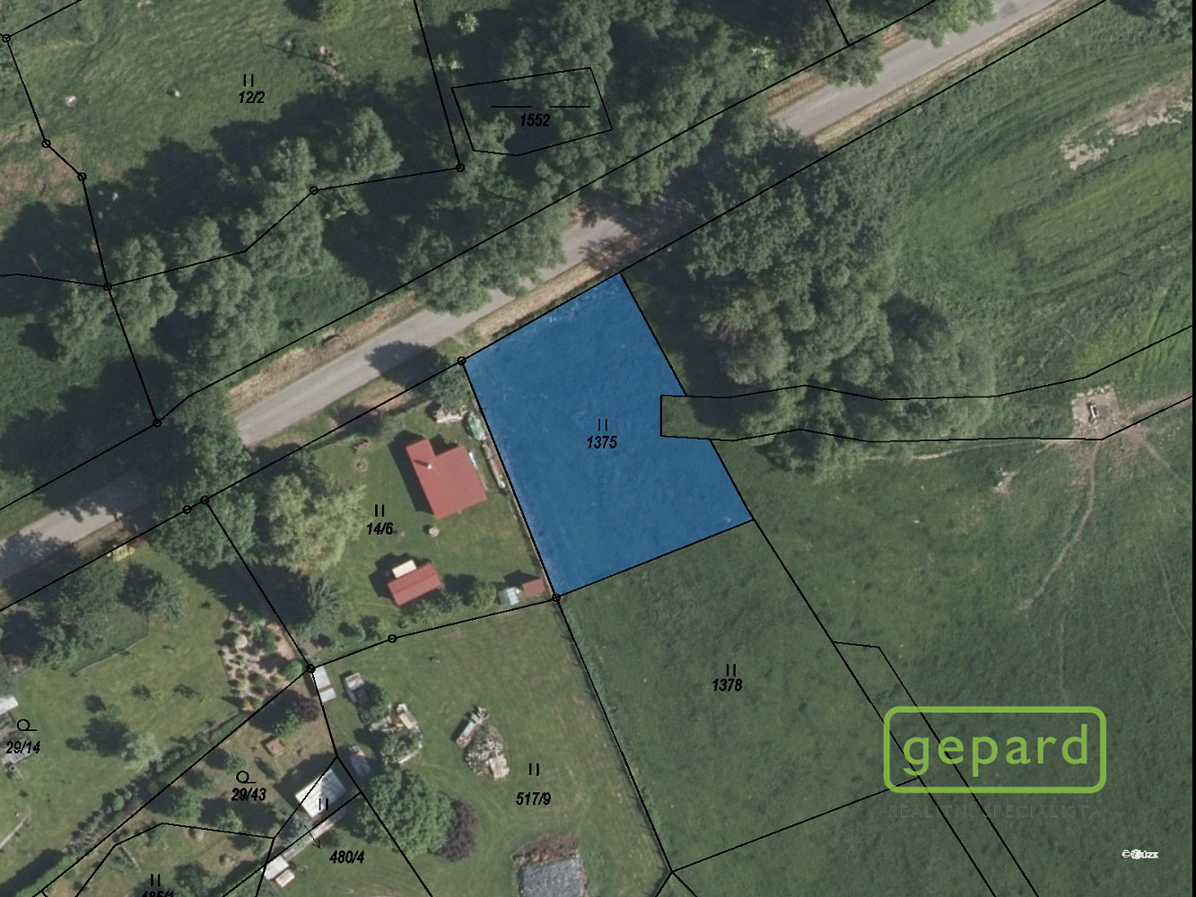 Prodej stavebního pozemku 975 m²
